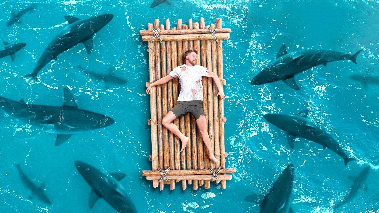 مستربیست : 7 روز گیر افتاده در دریا