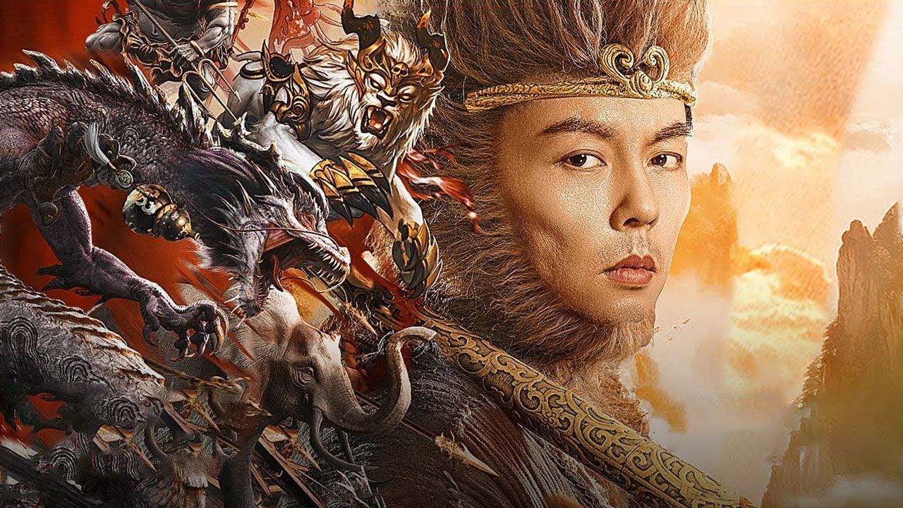 فیلم میمون شاه مبارزه با شیر شتر Monkey King Fight Lion Camel 2024 با دوبله فارسی
