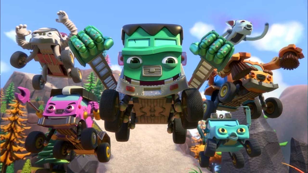 انیمیشن هیولاهای چرخ دار 2024 Mighty MonsterWheelies فصل اول